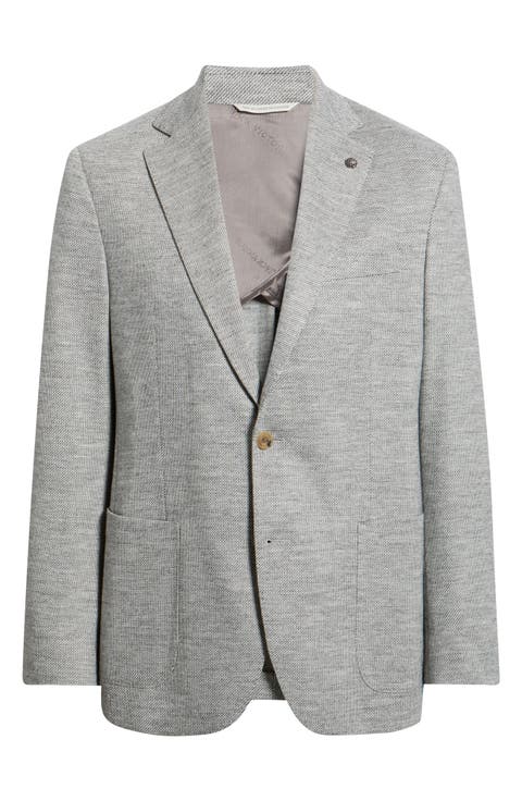 Hampton Textured Wool Blend Mélange Comfortwear Sport Coat
