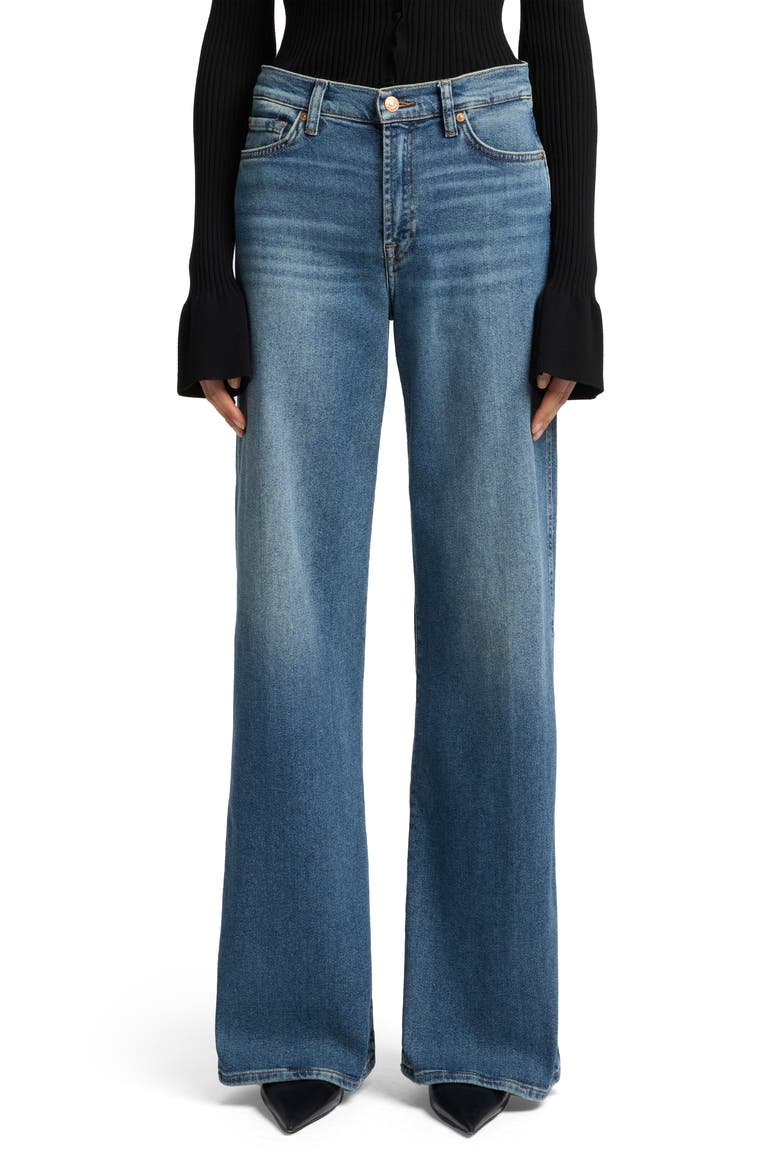 Lotta Wide Leg Jeans, Main, color, SEA LEVEL