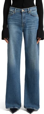 7 For All Mankind Lotta Wide Leg Jeans