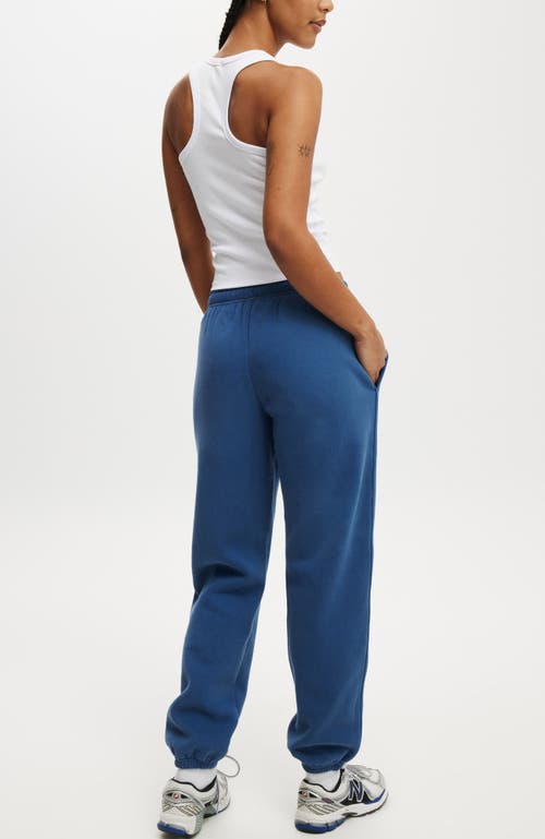Cotton On Body Plush Essential Gym Sweatpant In Deep Blue