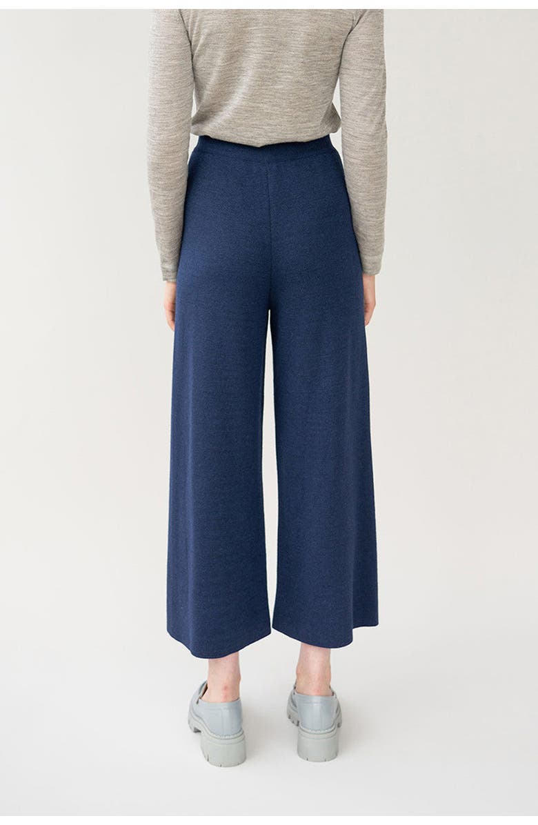 SSKEIN Wide Leg Trousers, Alternate, color, Navy