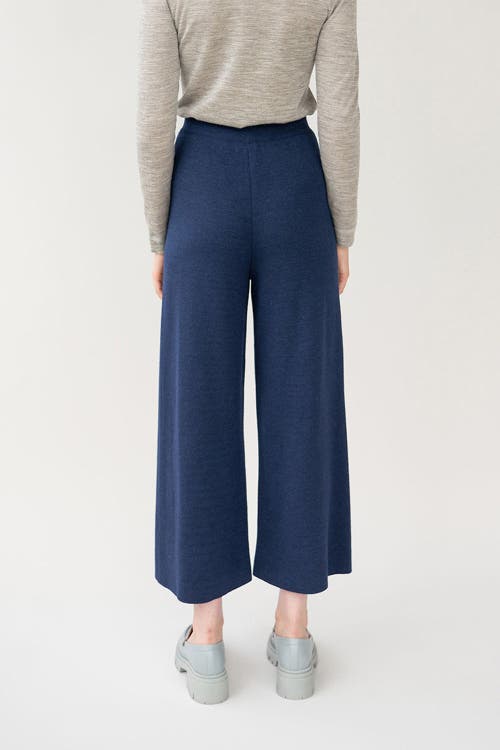 Sskein Wide Leg Trousers In Navy