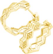 Lucy Quartermaine Art Deco Triangle Hoops