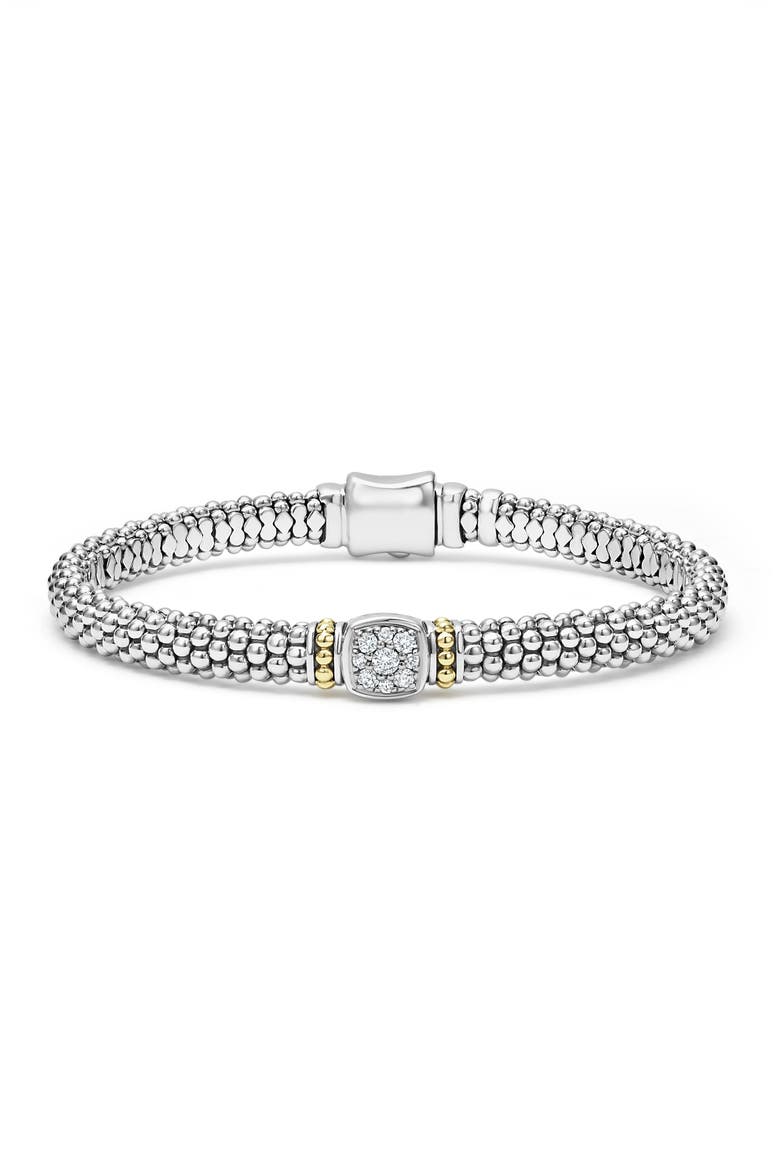 Rittenhouse Pavé Diamond Bracelet, Main, color, SILVER