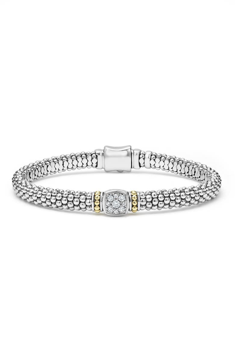 LAGOS Rittenhouse Pavé Diamond Bracelet, Main, color, Silver
