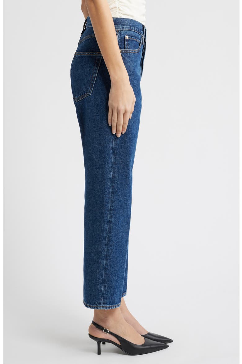 The Vertical High Waist Ankle Relaxed Straight Leg Jeans, Alternate, color, LAVISH
