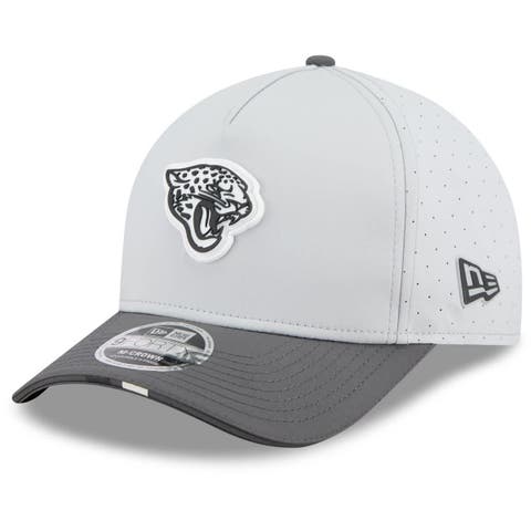 Men's New Era  Gray/Graphite Jacksonville Jaguars 2025 NFL Training Camp A-Frame 9FORTY Adjustable Hat