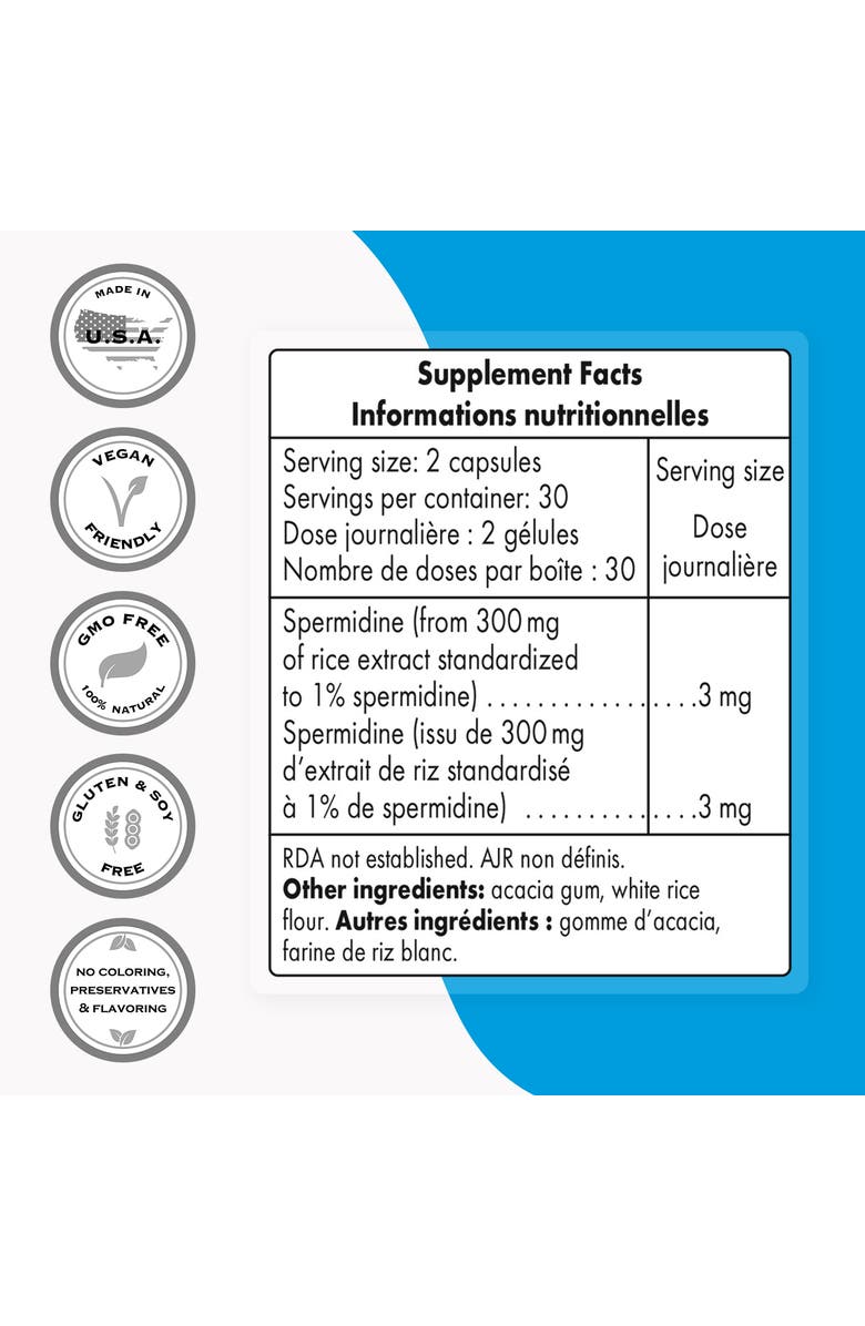 SuperSmart Spermidine 3mg per Day, Alternate, color, NO COLOR