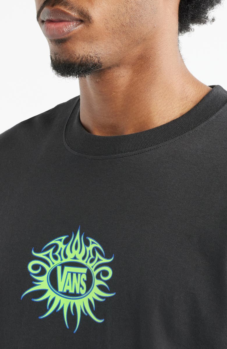 Vans Torched Cotton Graphic T-Shirt, Alternate, color, Black