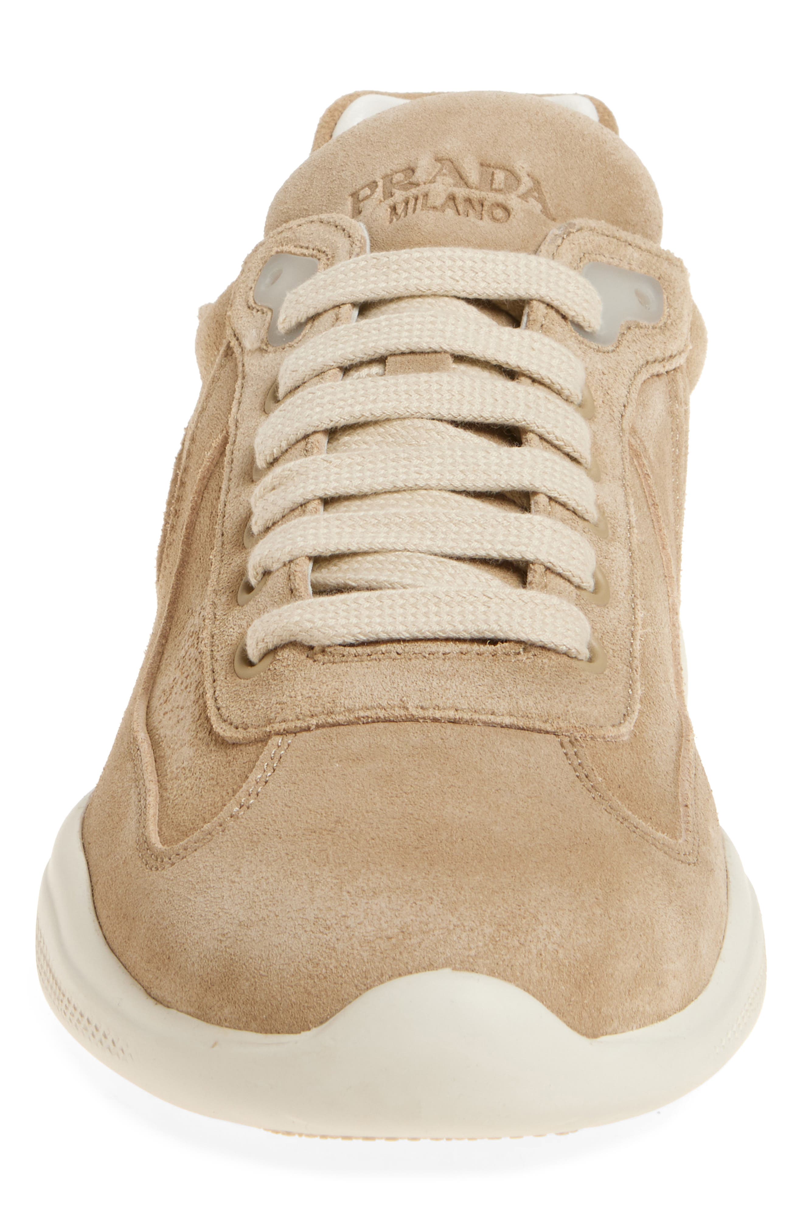 America's Cup Suede Sneaker, Alternate, color, ECRU