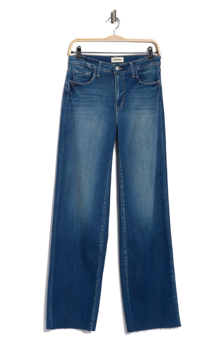 L'AGENCE Scottie High Waist Wide Leg Jeans, Alternate, color, Hasting