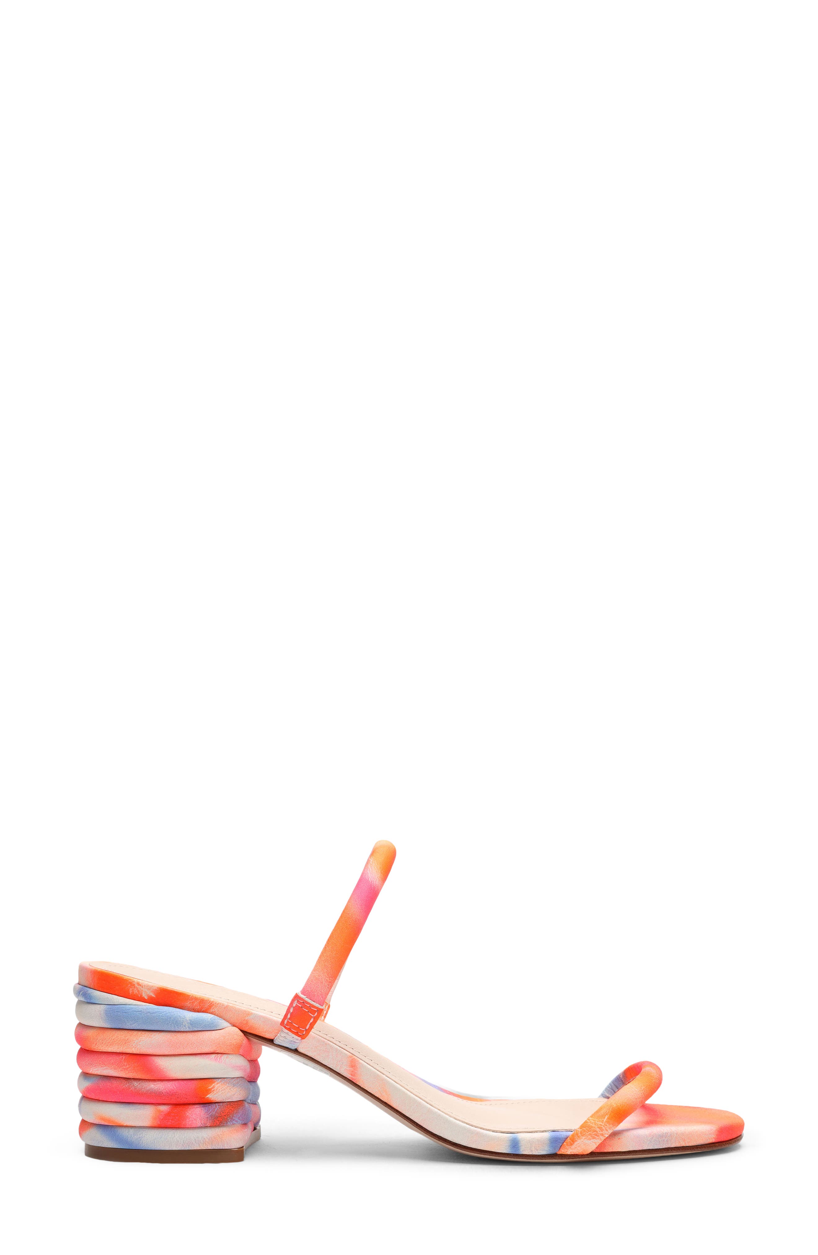 Kyra Strappy Sandal, Alternate, color, BRIGHT TIE DYE LEATHER