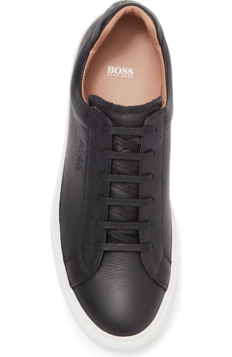 BOSS Hugo Boss Katie Leather Fashion Sneaker, Alternate, color, Blk