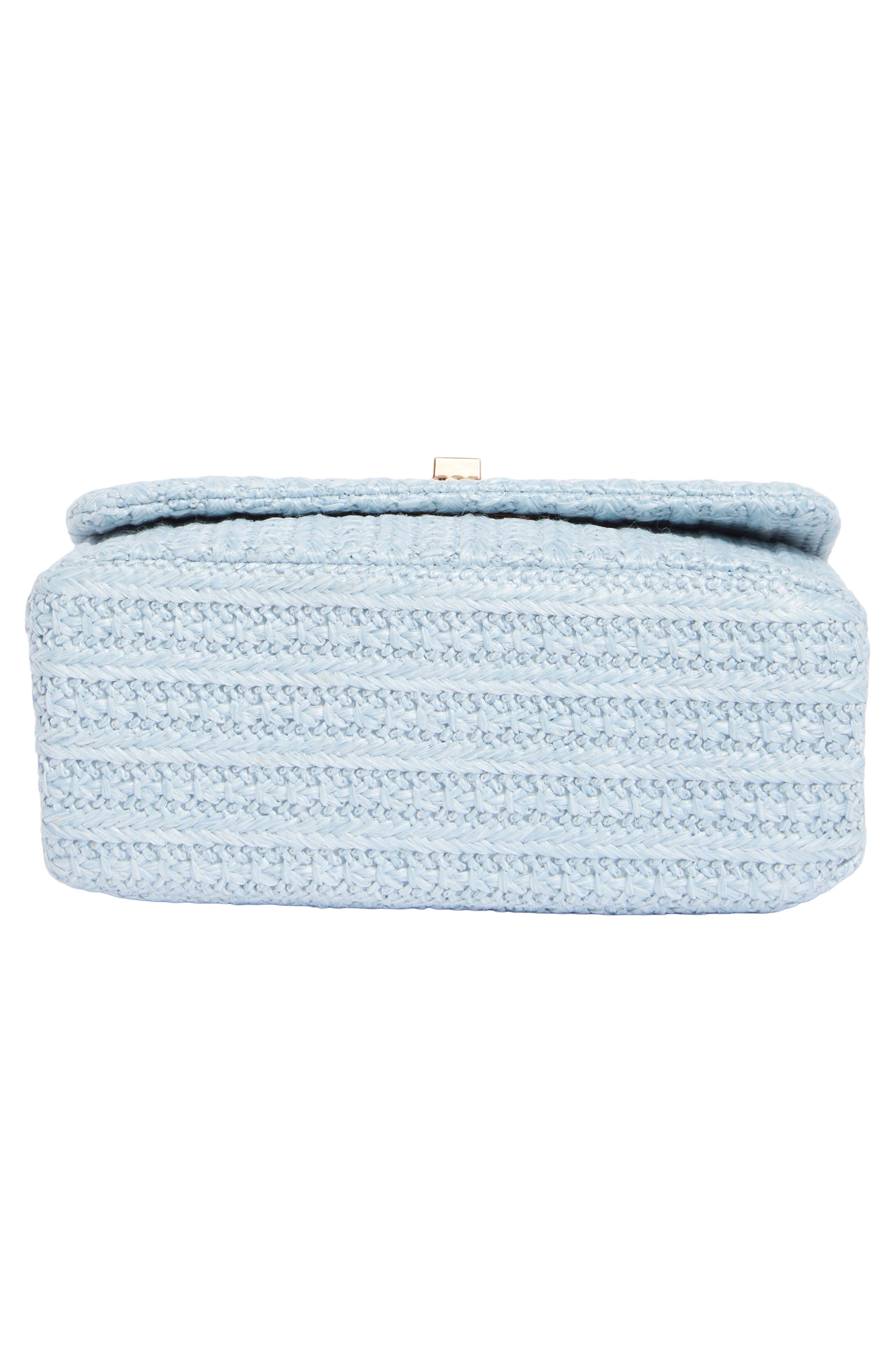 ALDO Adwiegan Woven Crossbody Bag, Alternate, color, Blue