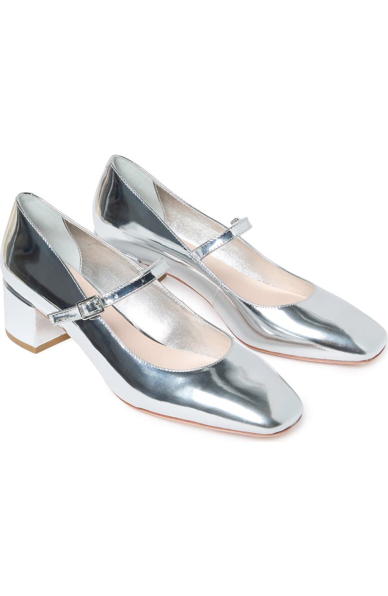 Loeffler Randall Lyra Mary Jane Pump, Alternate, color, Silver