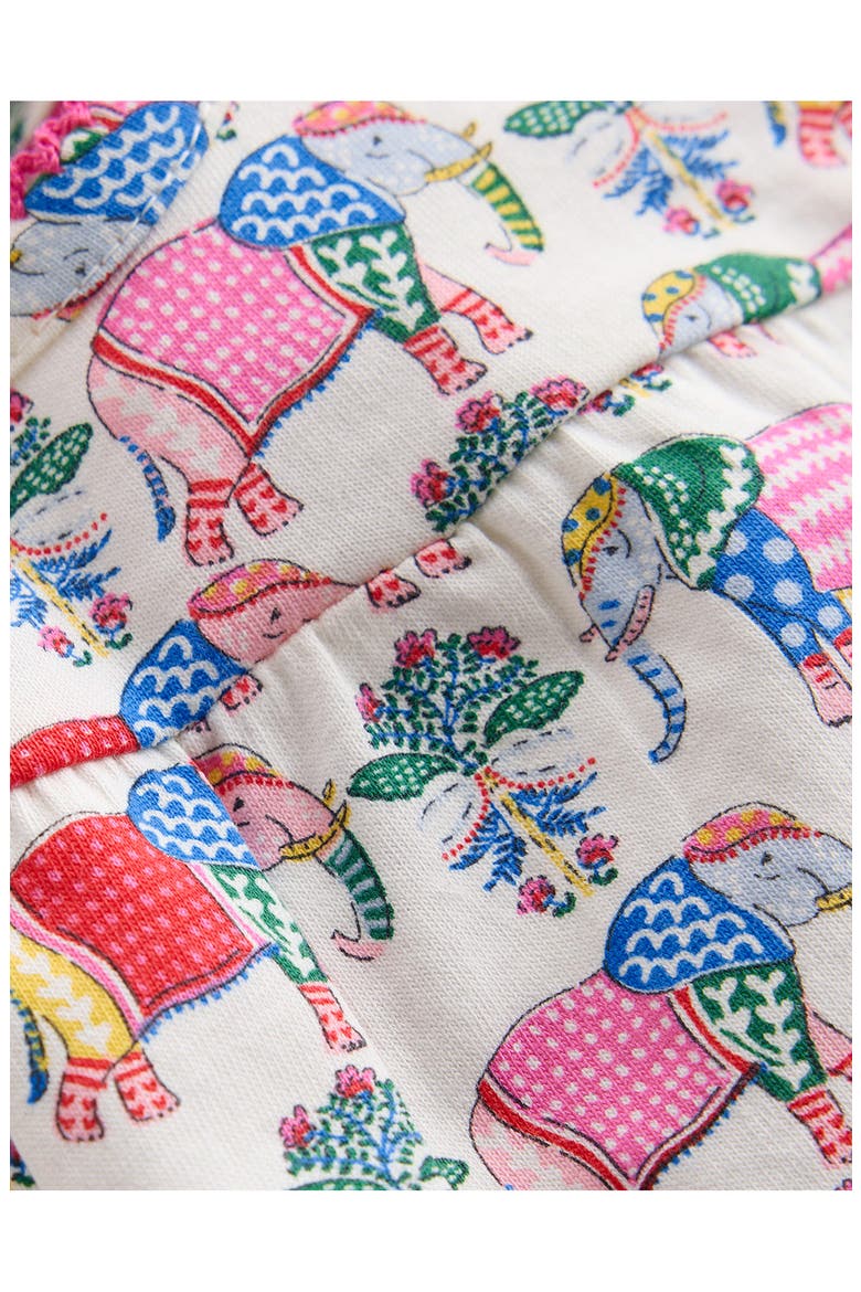 Gathered Jersey Dress, Alternate, color, MULTI SMALL ELEPHANT