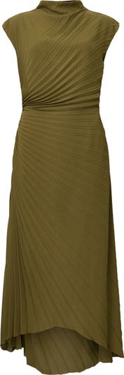 Rayanna Pleated Cap Sleeve Dress