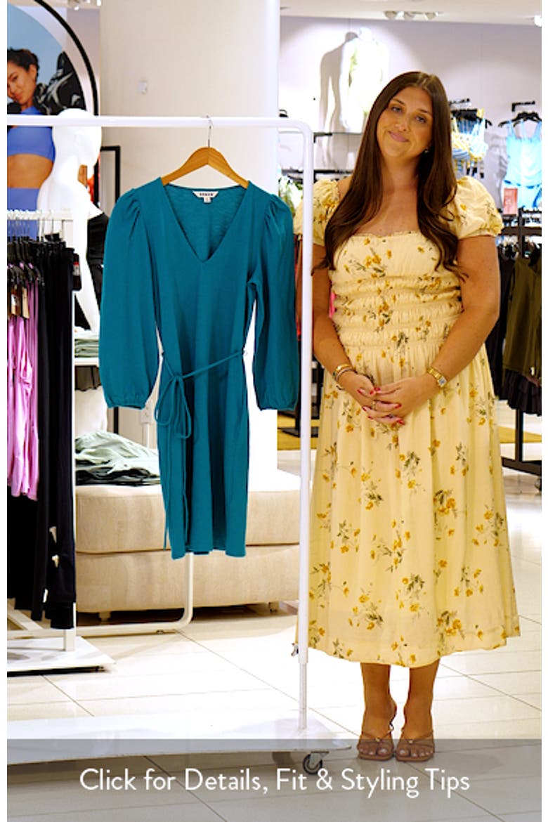 V-Neck Short Sleeve Cotton Dress video