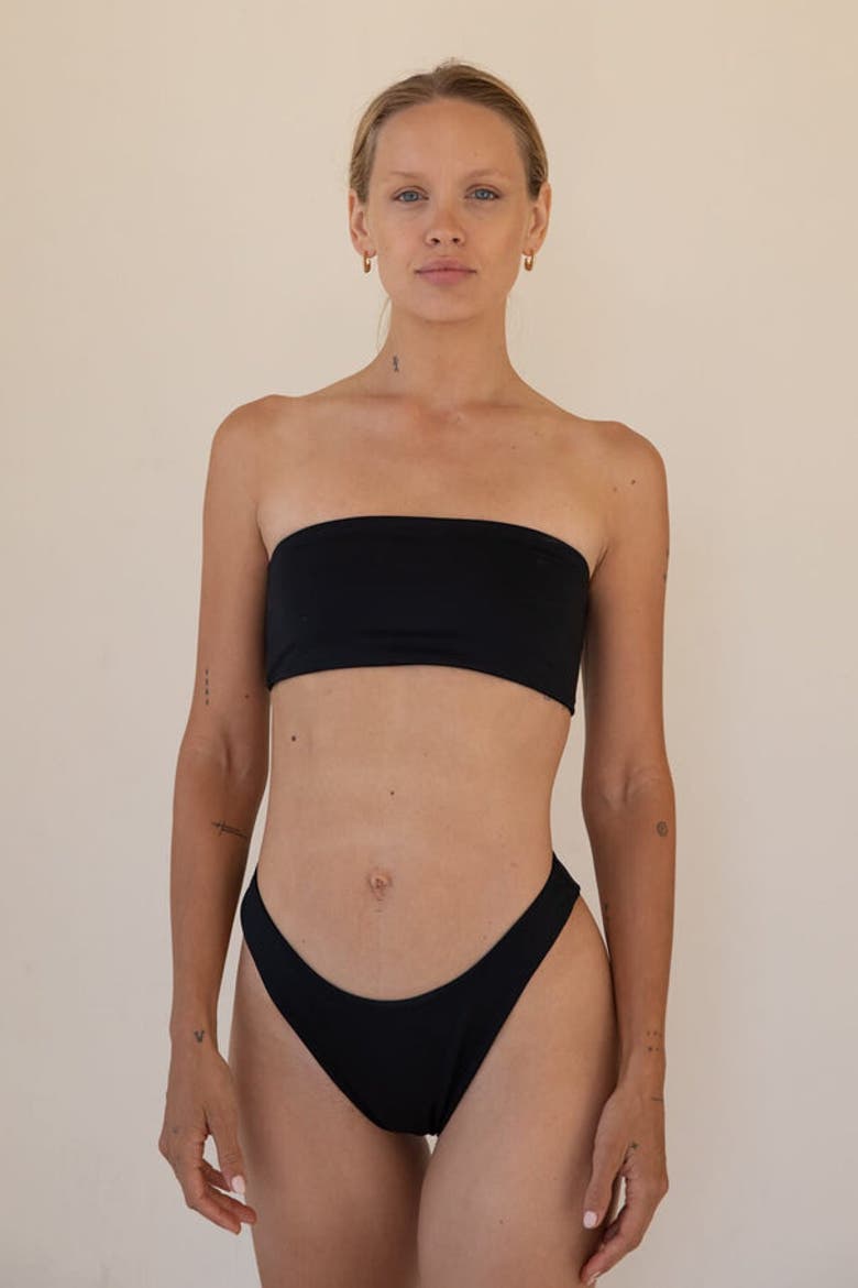 The Bandeau, Alternate, color, Matte Black