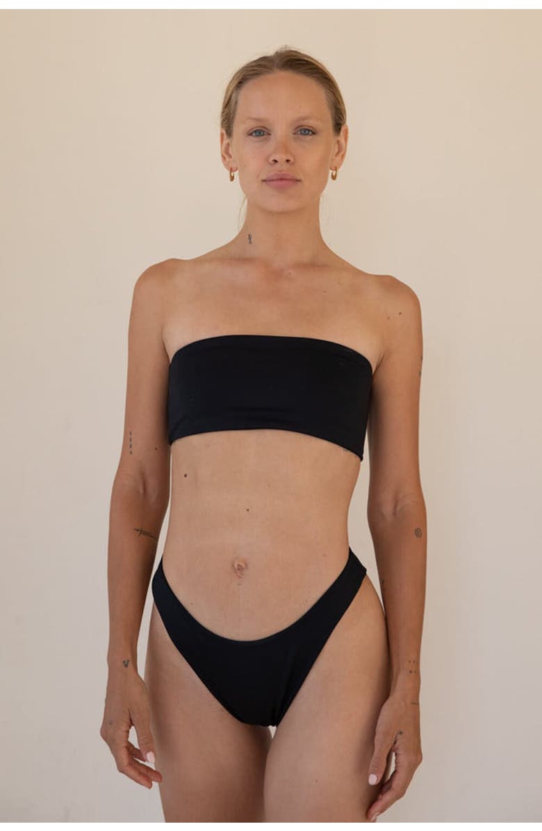 LONDRE BODYWEAR The Bandeau, Alternate, color, Matte Black