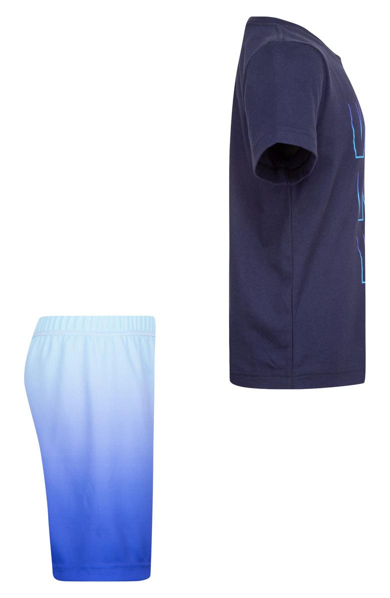 3 Brand Kids' Why Not You Graphic T-Shirt & Shorts Set, Alternate, color, Obsidian