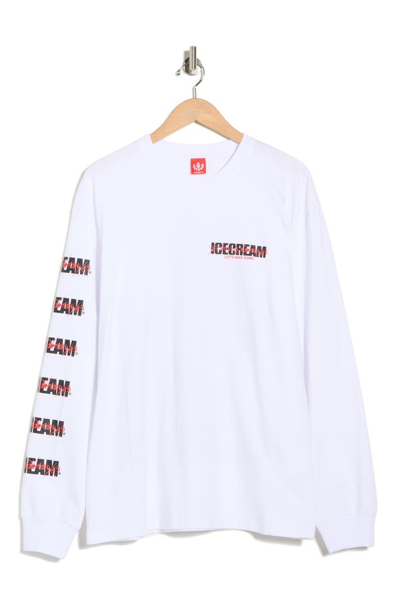 Luggage Long Sleeve Graphic T-Shirt, Alternate, color, WHITE