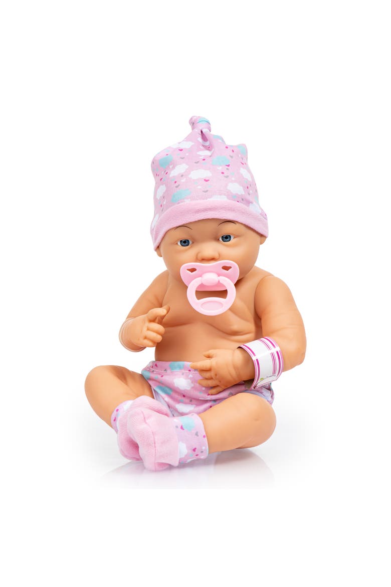 New Born Baby, Pink, Sheep with Outfit & Accessories, 15 Inch (38cm) Hard Body Doll, Alternate, color, Multicolored