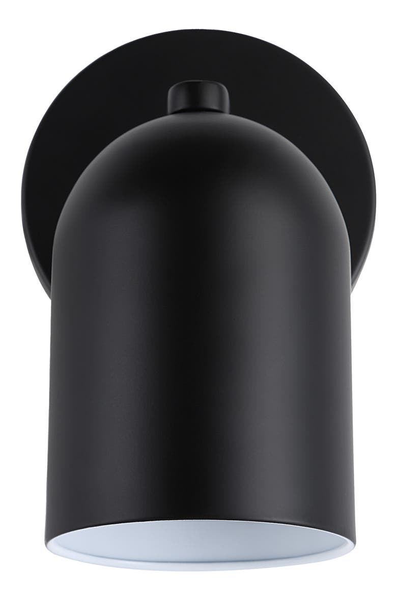 Valonia Metal Wall Sconce, Alternate, color, BLACK