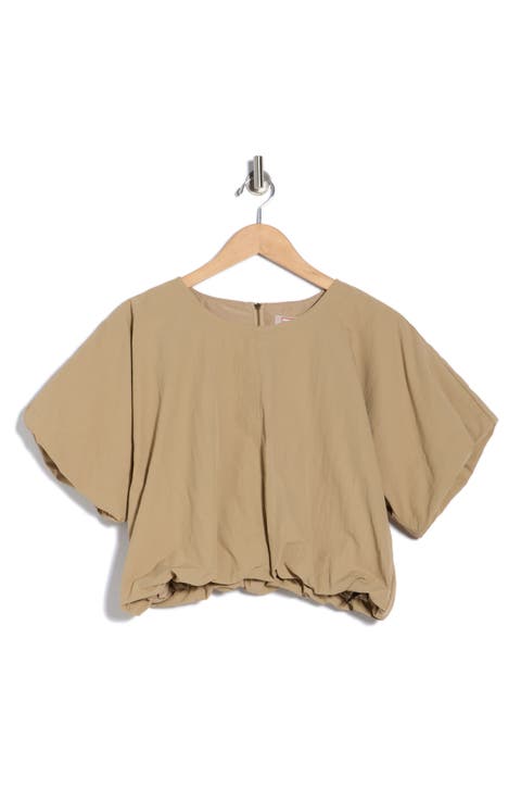 Crop Bubble Top