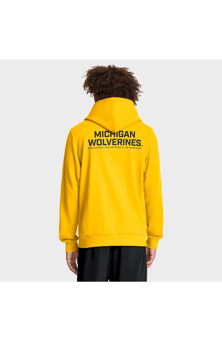 Jordan Brand Men's Jordan Brand Maize Michigan Wolverines 2025 Sideline Performance Full-Zip Hoodie, Alternate, color, Maize