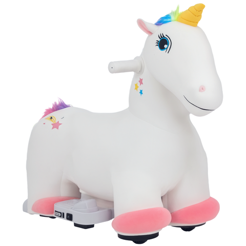 6V Ride on Unicorn with Music, Forward, Foot Pedal