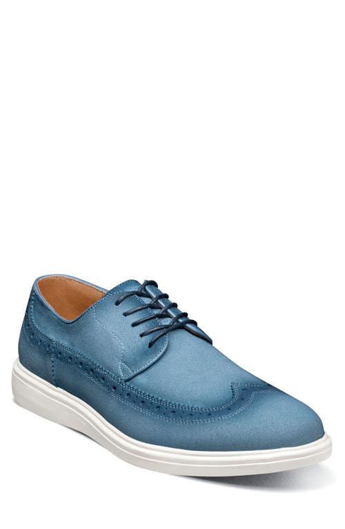 Stacy Adams Trudell Wingtip Oxford In Light Blue