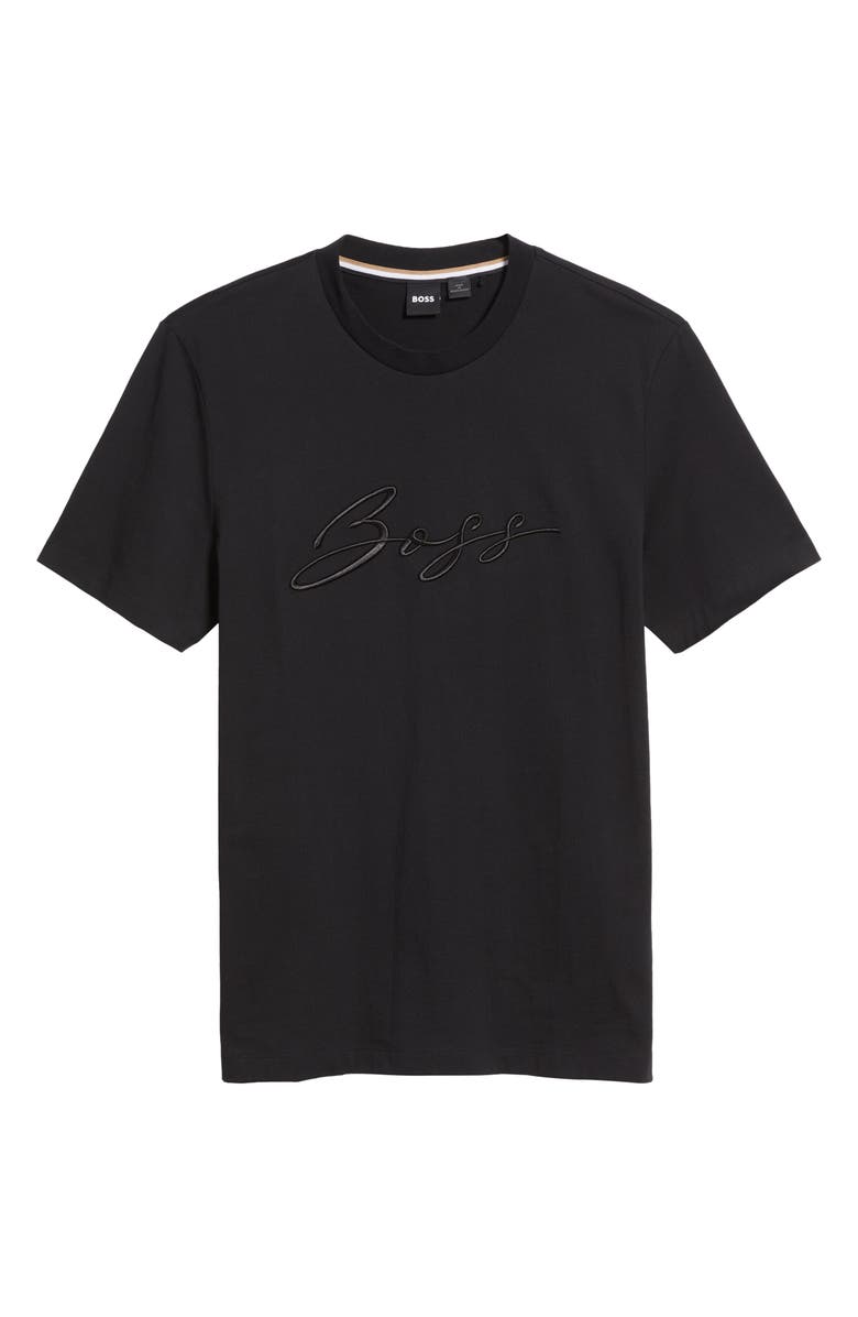 BOSS Thompson Logo Embroidered Cotton Graphic T-Shirt, Alternate, color, 
