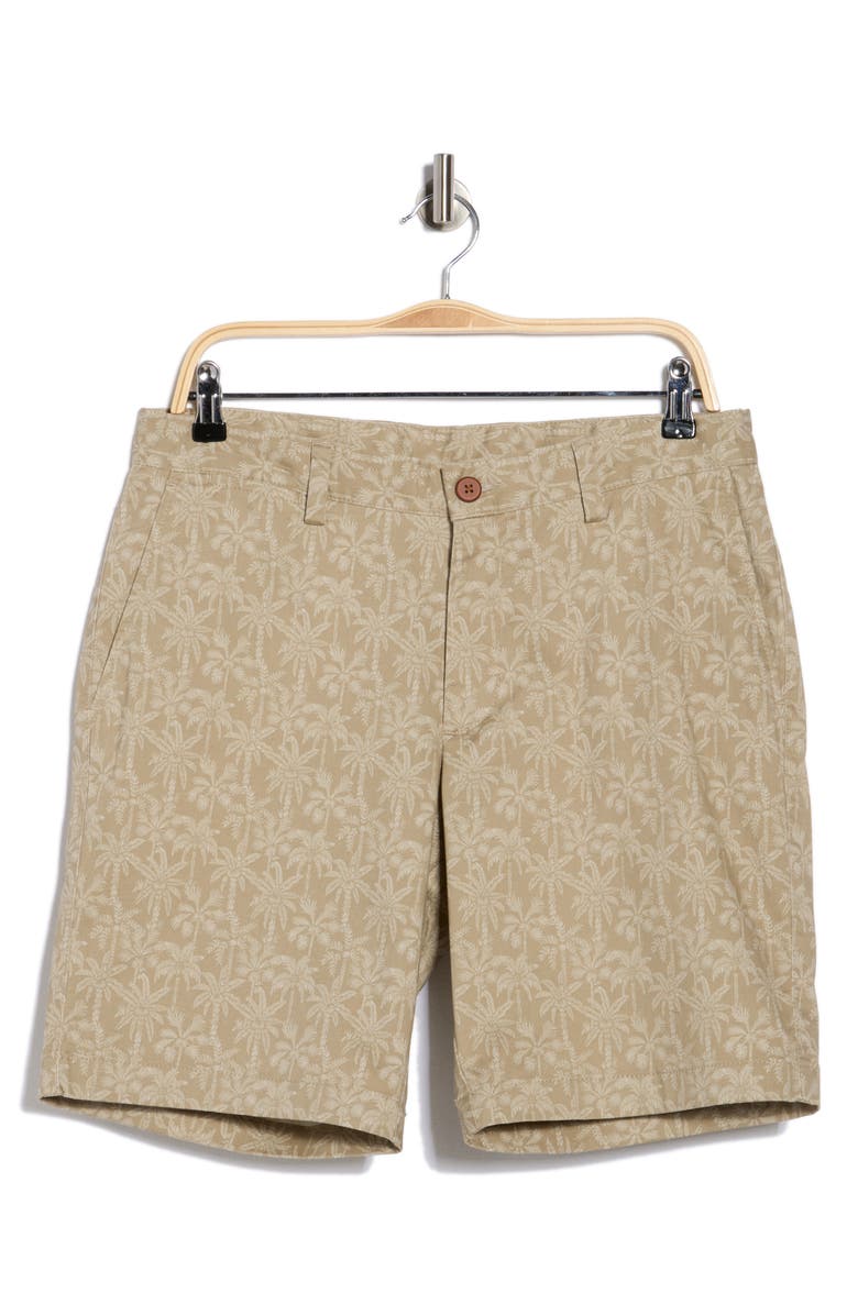 Tommy Bahama Rich Palms Print Shorts, Main, color, Stone Khaki