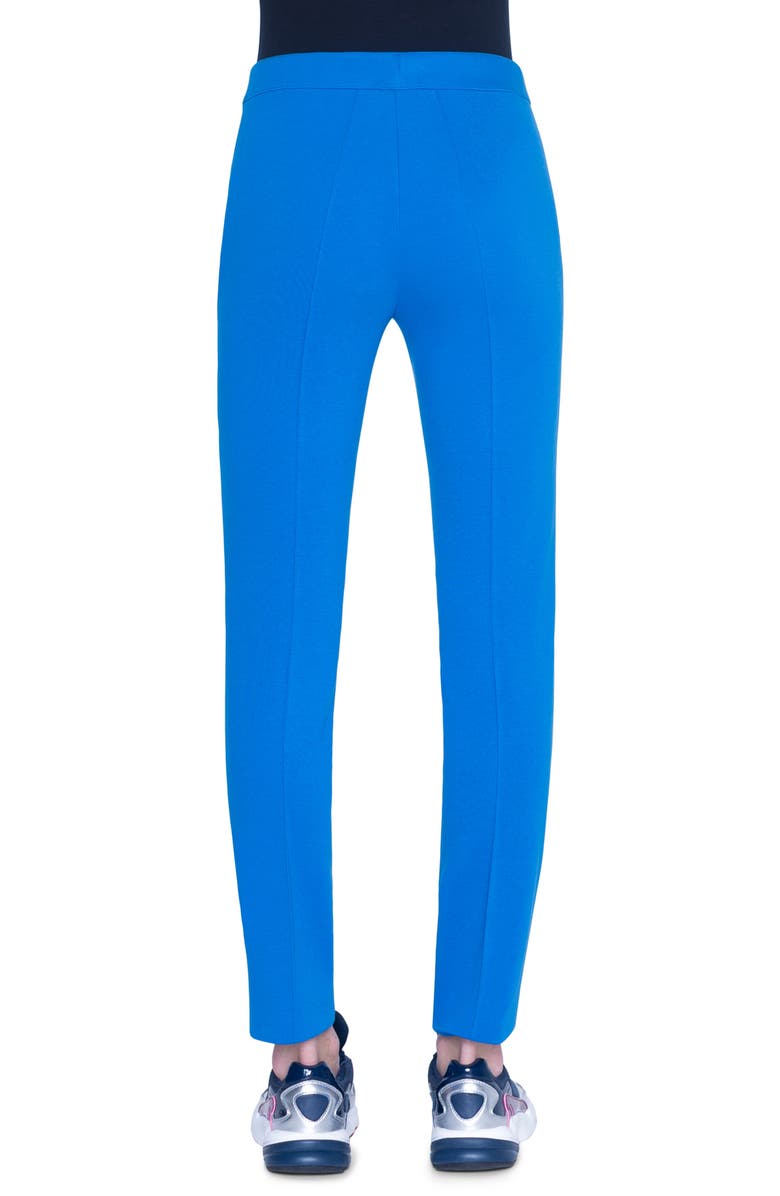 Akris punto Mara Slim Stretch Knit Pants, Alternate, color, 