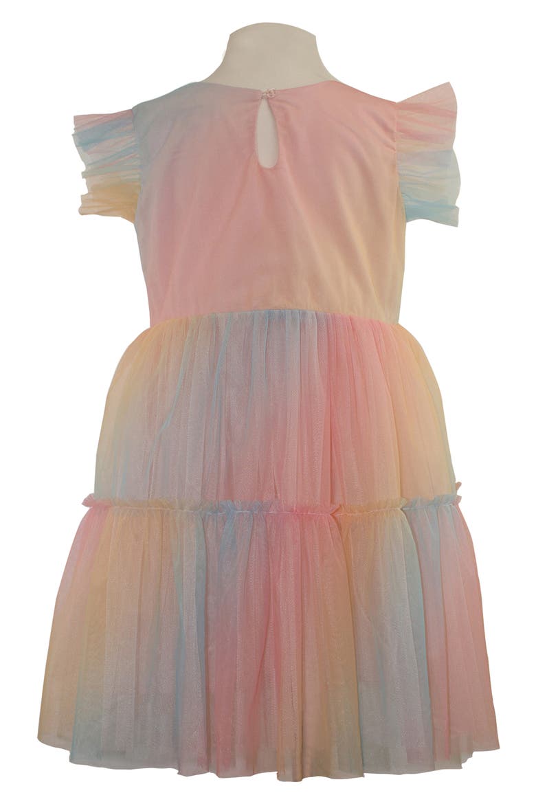 Kids' Rainbow Gradient Party Dress, Alternate, color, MULTI