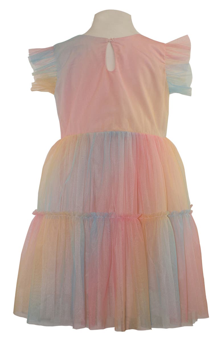 Popatu Kids' Rainbow Gradient Party Dress, Alternate, color, 