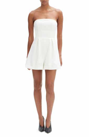 Bardot Karoline Pleated Strapless Romper