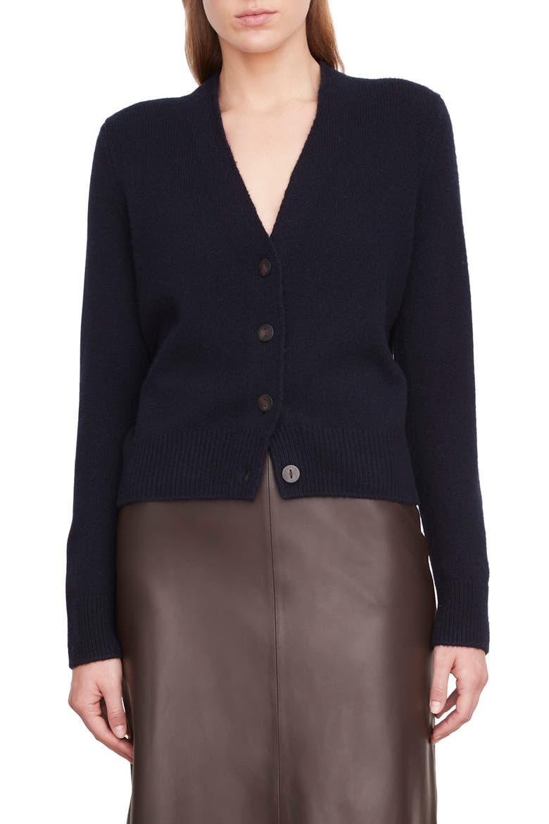 V-Neck Cashmere Cardigan, Main, color, COASTAL