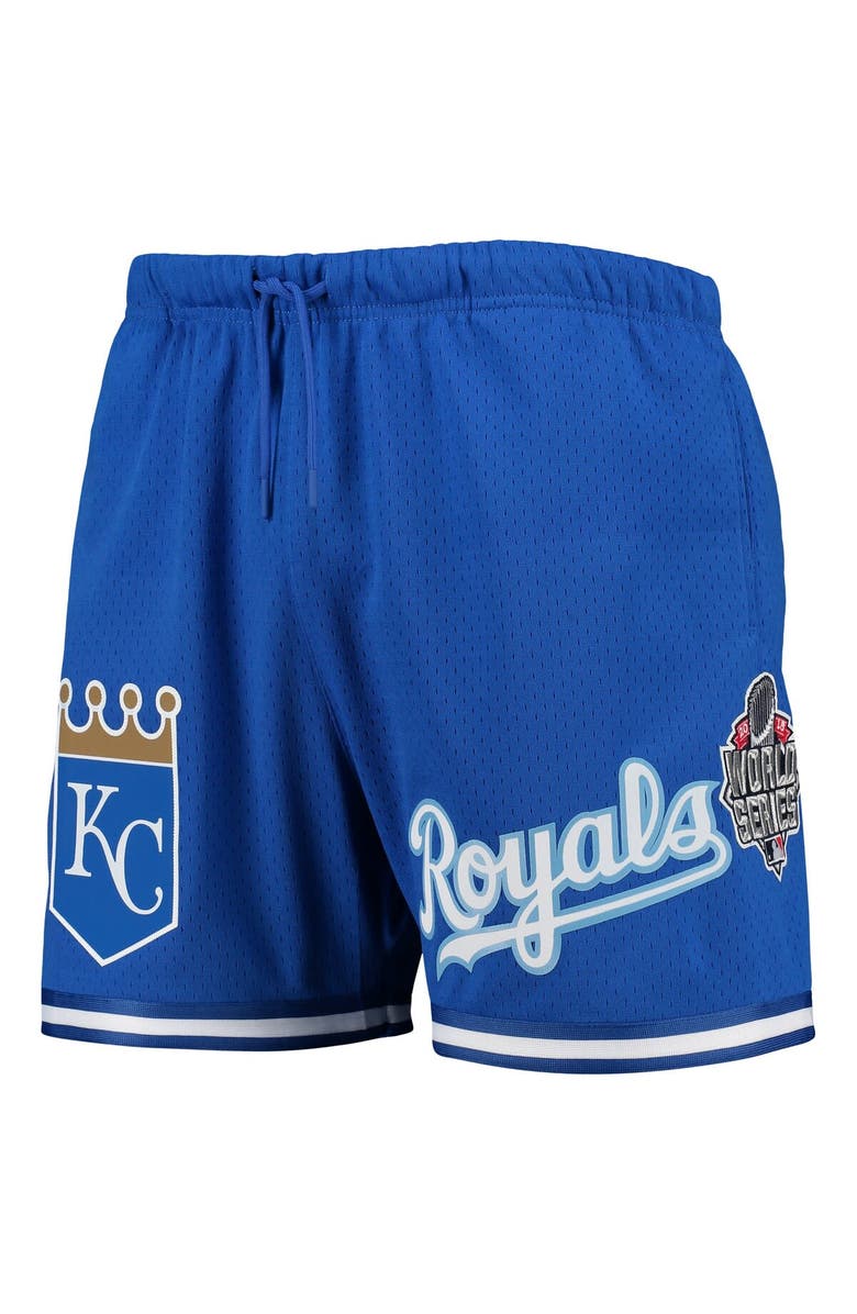 PRO STANDARD Men's Pro Standard Royal Kansas City Royals 2015 World Series Mesh Shorts, Alternate, color, Royal
