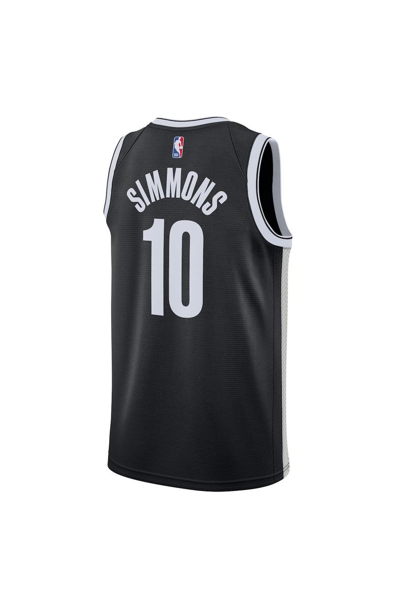 Nike Ben Simmons Black Brooklyn Nets 2021/22 Swingman Jersey - Icon Edition, Alternate, color, 