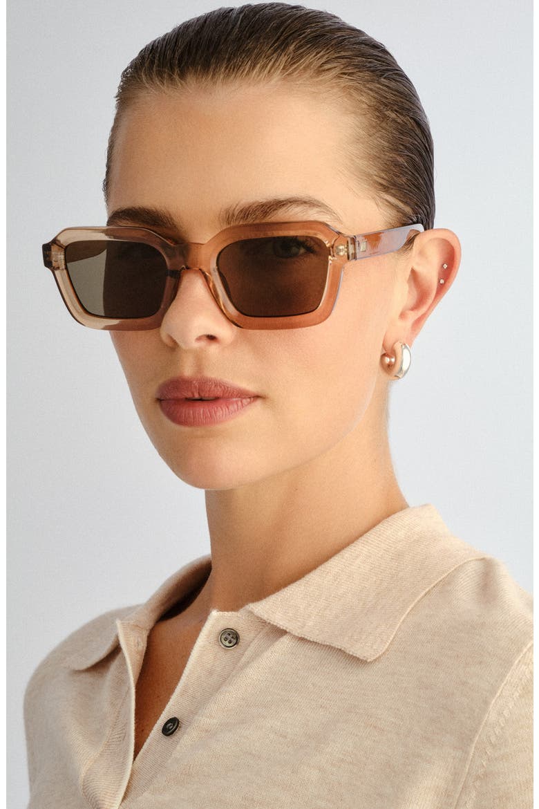 Impossible 51mm Square Sunglasses, Alternate, color, WHISKEY