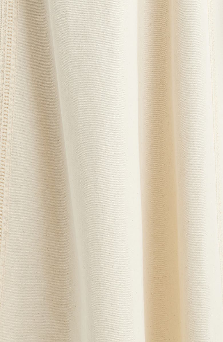 ZOE AND CLAIRE Stitch Tie Waist Midi Dress, Alternate, color, Cream