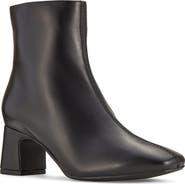 Clarks® Fernie Croc Embossed Leather Bootie