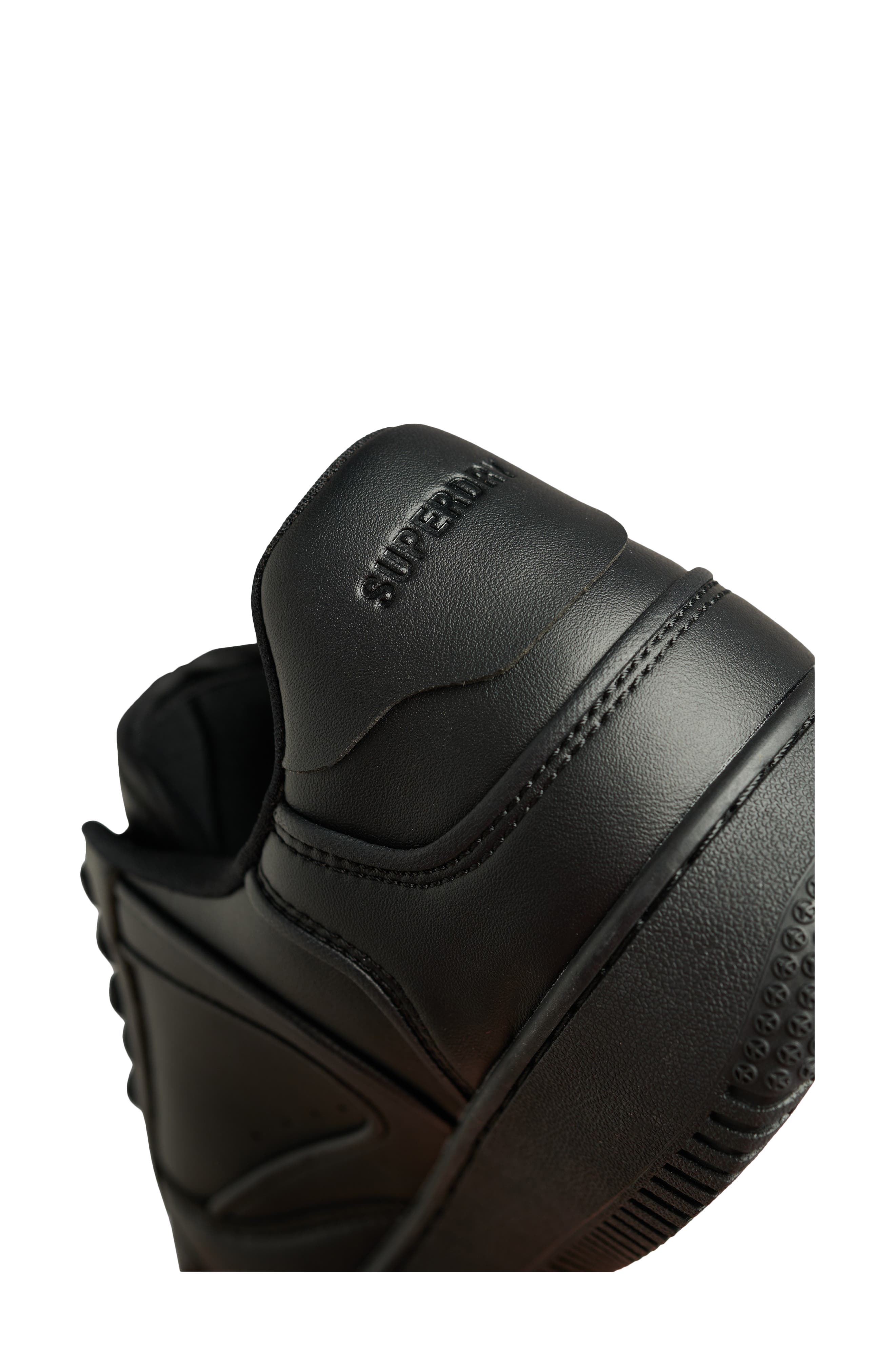 Superdry Faux Leather Basketball Shoe, Alternate, color, 