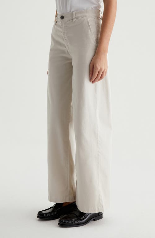 Ag Caden Twill Wide Leg Pants In Pumice