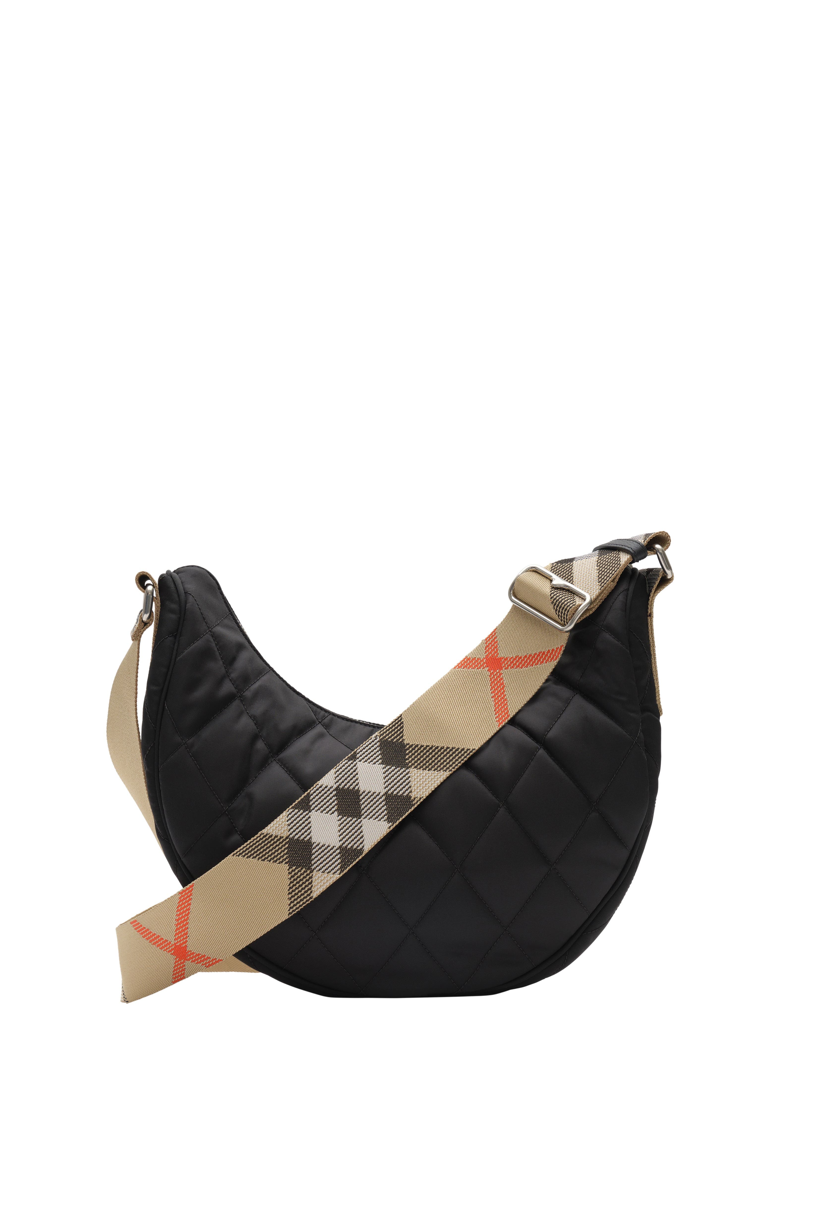 Burberry Large Horseshoe Crossbody Bag, Alternate, color, Black