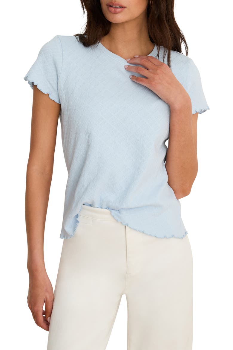 Geometric Lace T-Shirt, Main, color, SKY