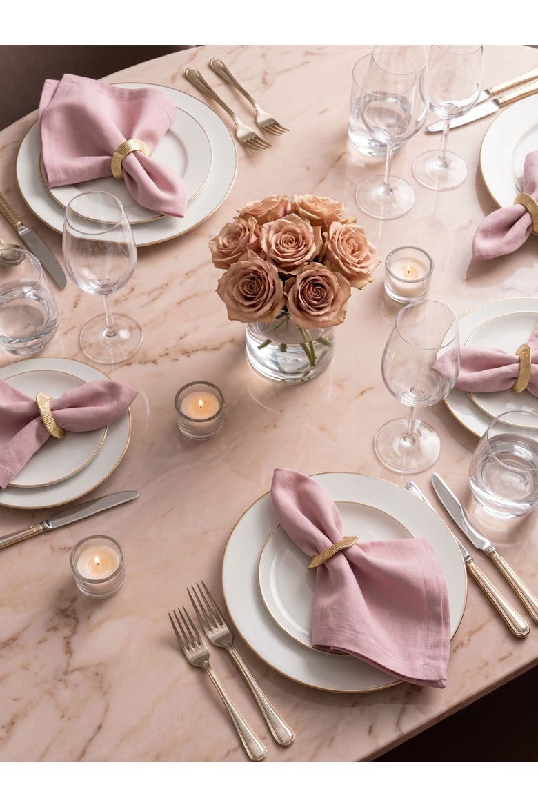 Tuscany Napkin Rings, Alternate, color, Gold