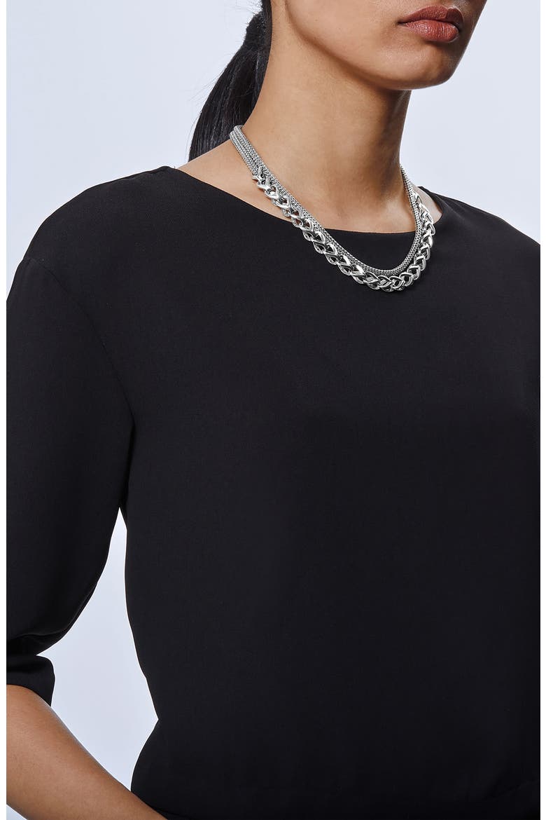 Asli Classic Chain Long Necklace, Alternate, color, SILVER